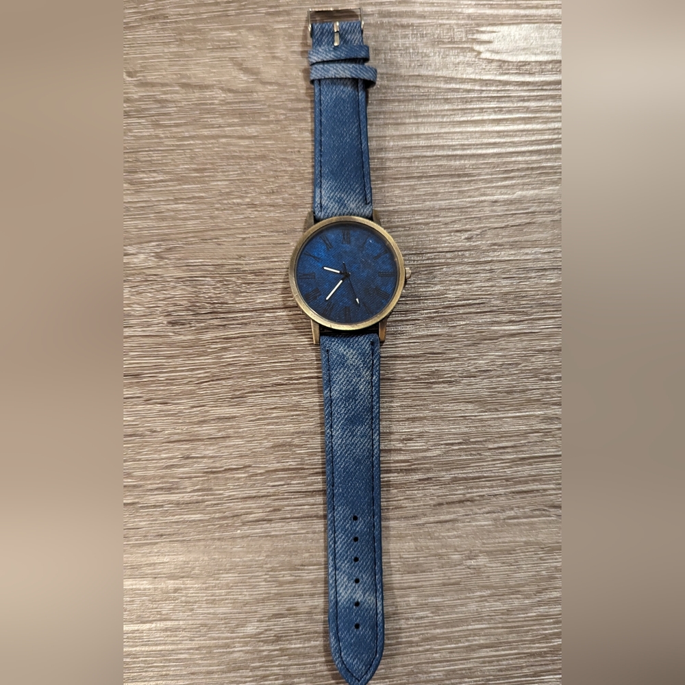 Faux denim watch. This is not denim